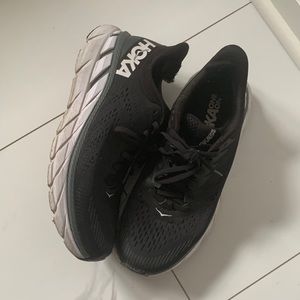 Black and white HOKA